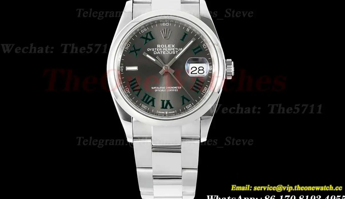 Datejust 126200 36mm Oys Wimbledon SS SS Grey Dial VSF VS3235