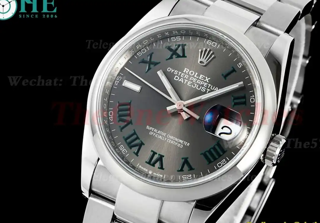 Datejust 126200 36mm Oys Wimbledon SS SS Grey Dial VSF VS3235