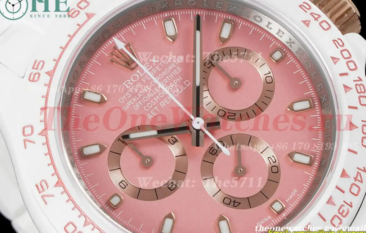 Rolex - Daytona AET 40mm Cer Cer Pink Dial AETF SA4130