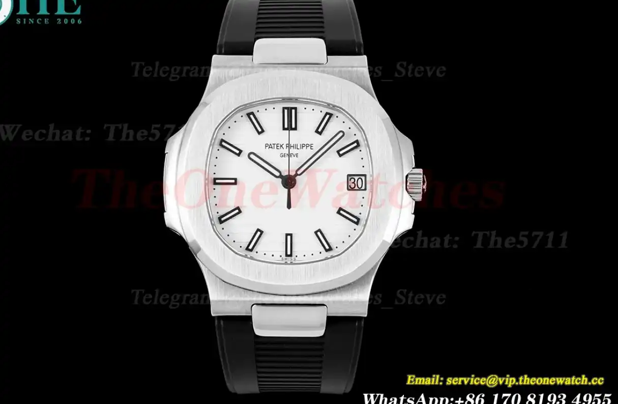 Nautilus 5711 40mm SS RU White Textured Dial PPF V5 A324