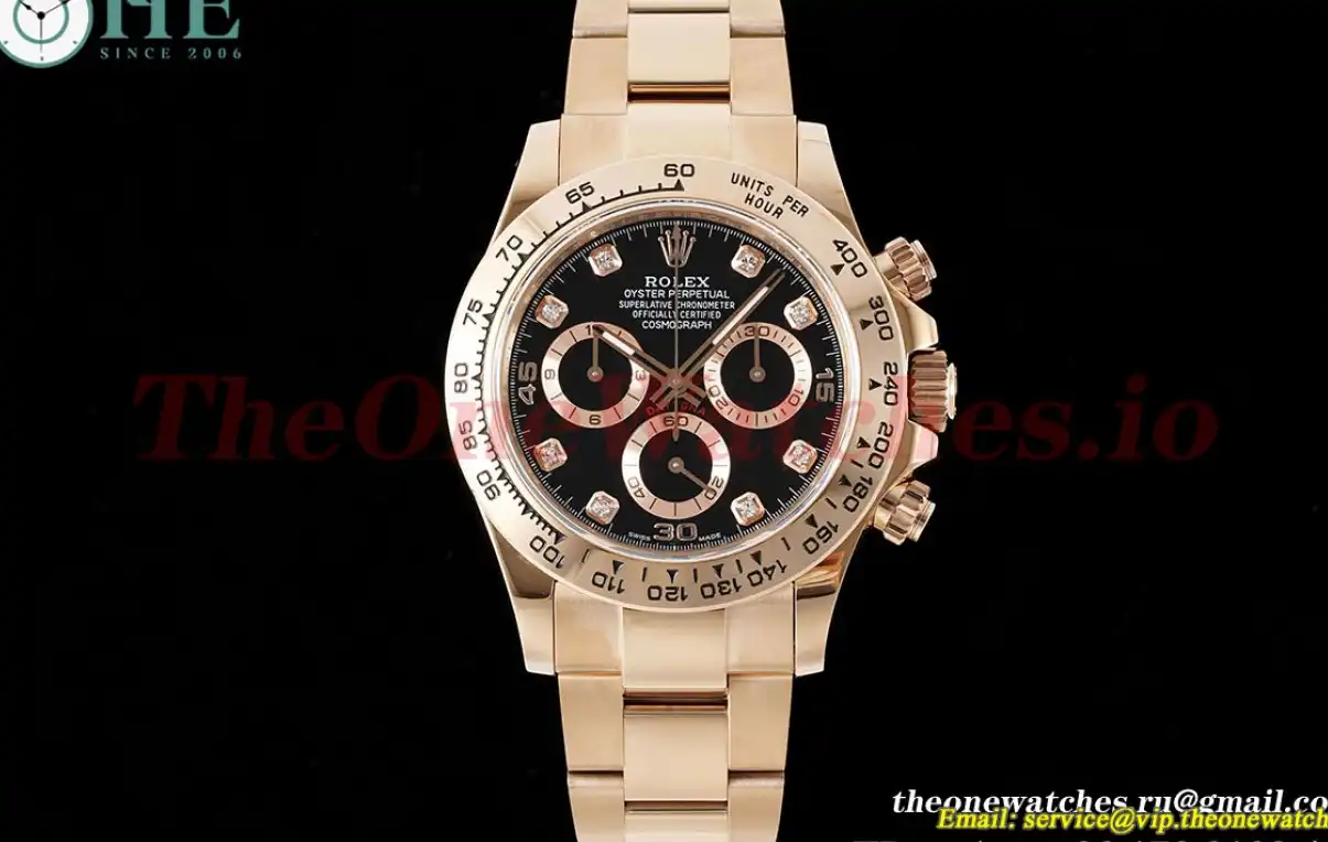 Rolex - Daytona 116505 40mm RG RG Black Dia QF SA4130 V2