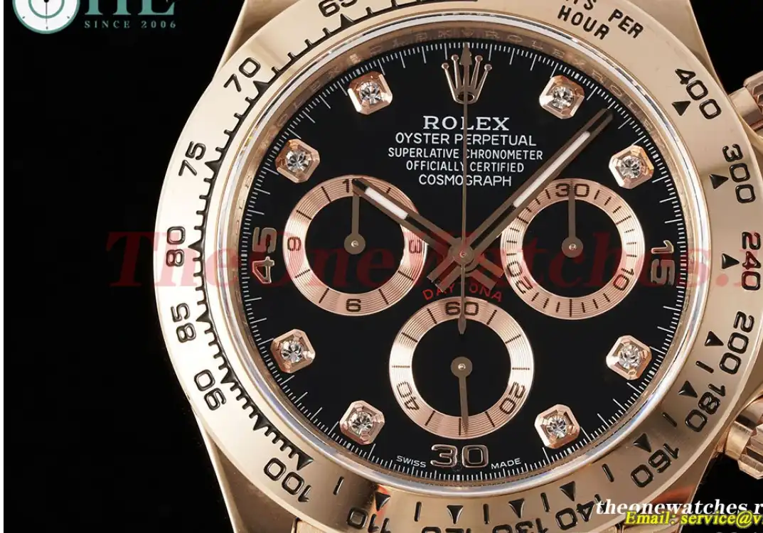 Rolex - Daytona 116505 40mm RG RG Black Dia QF SA4130 V2