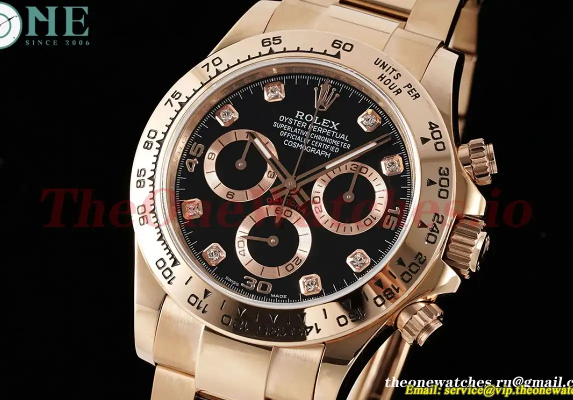 Rolex - Daytona 116505 40mm RG RG Black Dia QF SA4130 V2