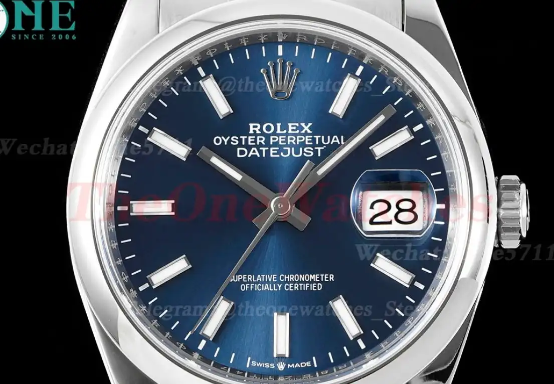 Datejust 126200 36mm Oys SS SS Blue Dial VSF VS3235