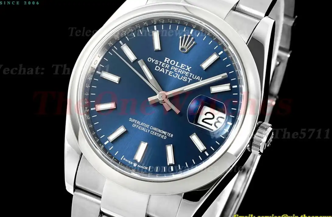 Datejust 126200 36mm Oys SS SS Blue Dial VSF VS3235