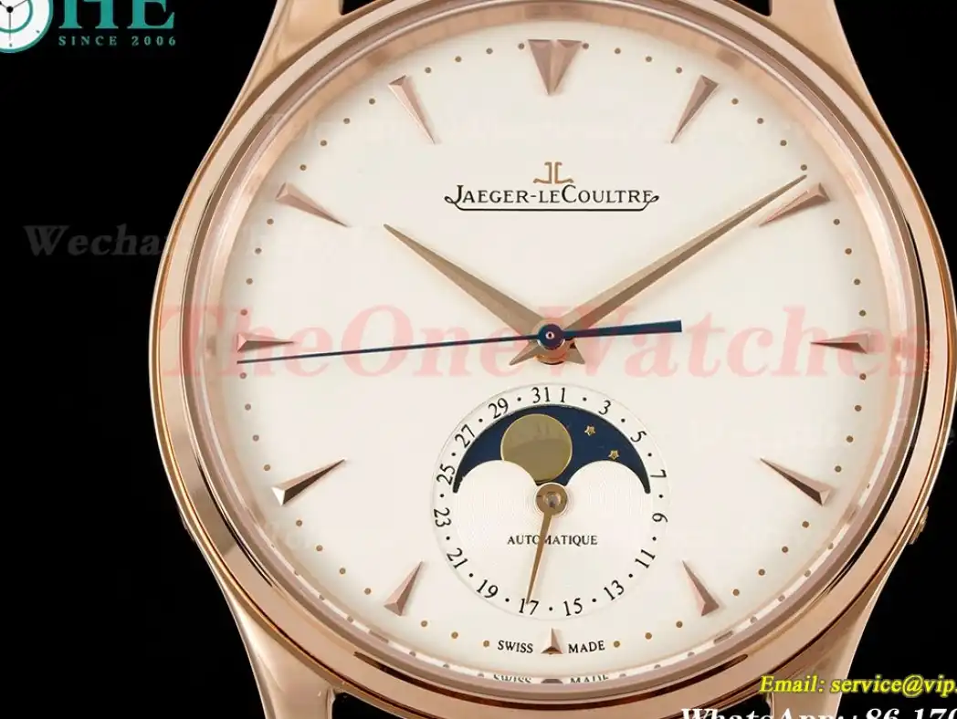 Master Ultra Thin Moonphase RG LE White Stk AZF A925