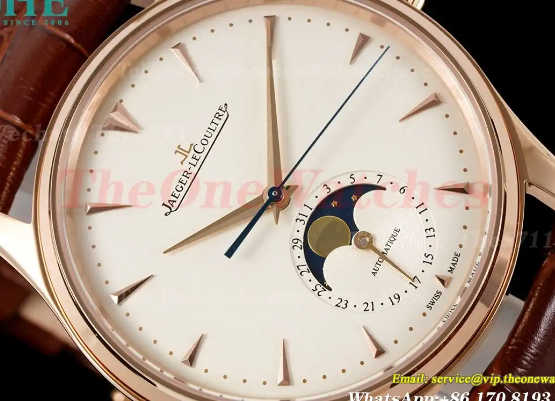 Master Ultra Thin Moonphase RG LE White Stk AZF A925