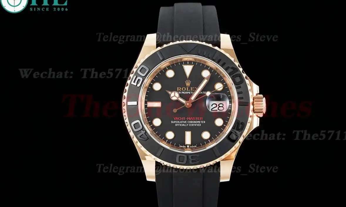 Yacht-Master 126655 40mm RG RU Black Dot ARF VR3235(Tungsten Heavy Version)