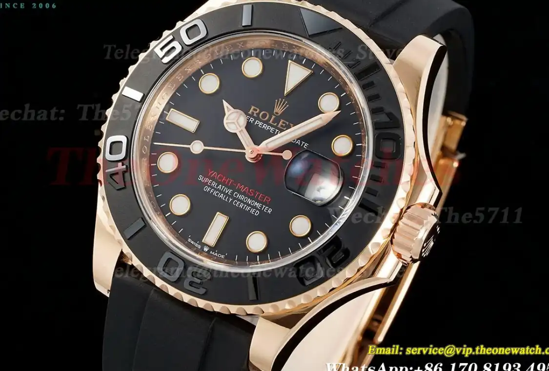 Yacht-Master 126655 40mm RG RU Black Dot ARF VR3235(Tungsten Heavy Version)