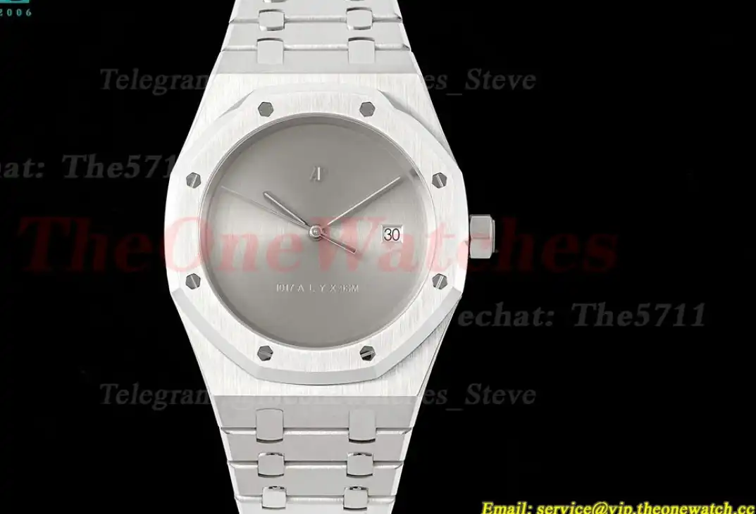 Royal Oak 41mm 1017 ALYX 9SM SS SS Silver Dial APS SA3120 Super Clone