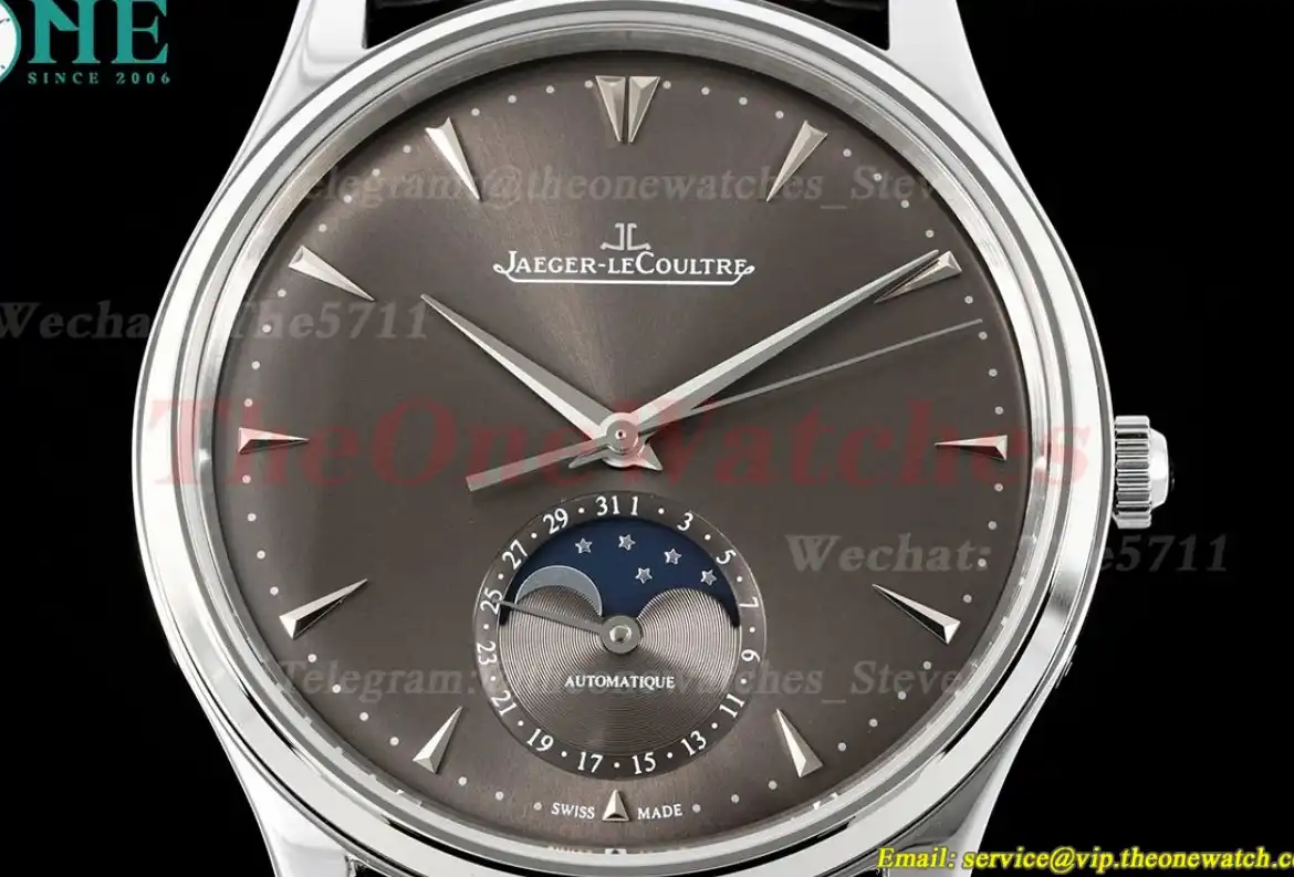 Master Ultra Thin Moonphase SS LE Grey Stk AZF A925