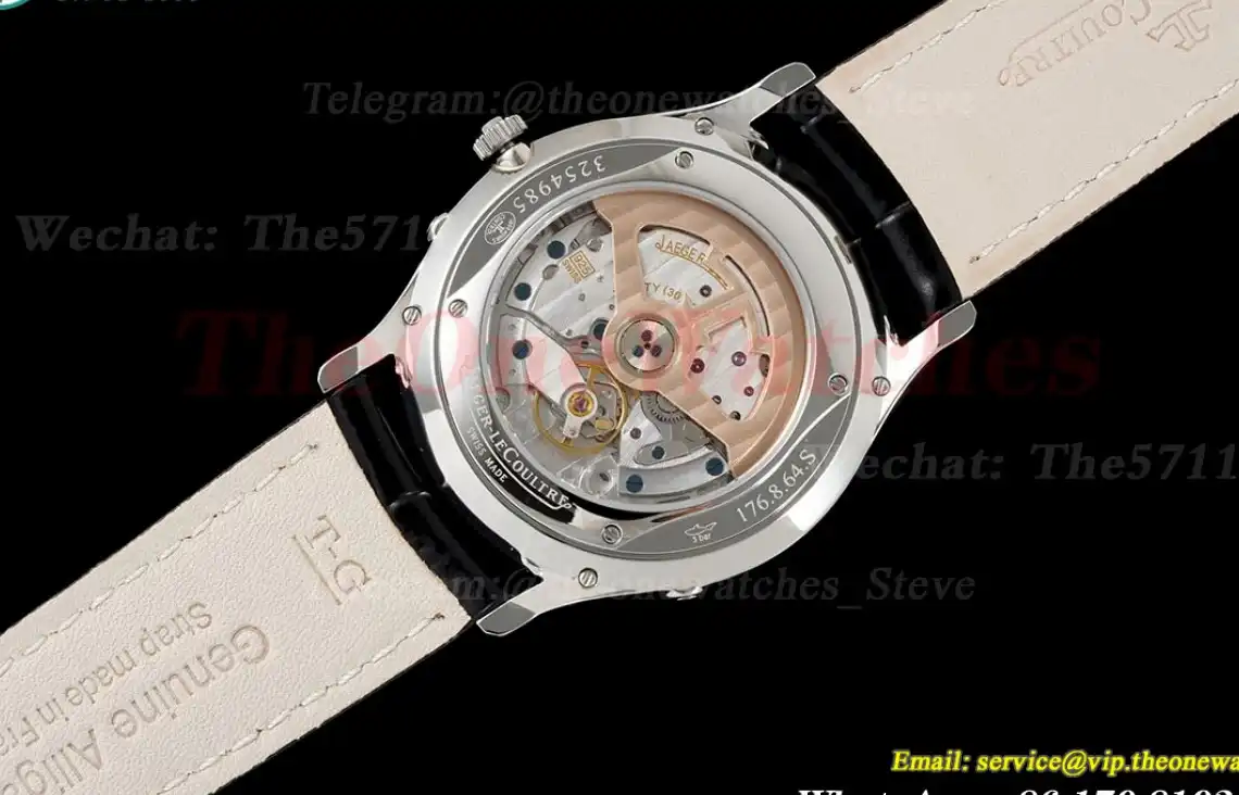 Master Ultra Thin Moonphase SS LE Black Stk AZF A925