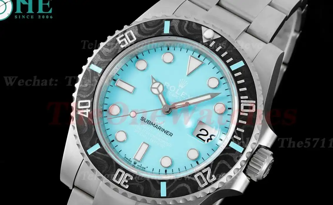 Submariner DIW 40mm 904L SS SS Tiffany Dial VSF VS3135