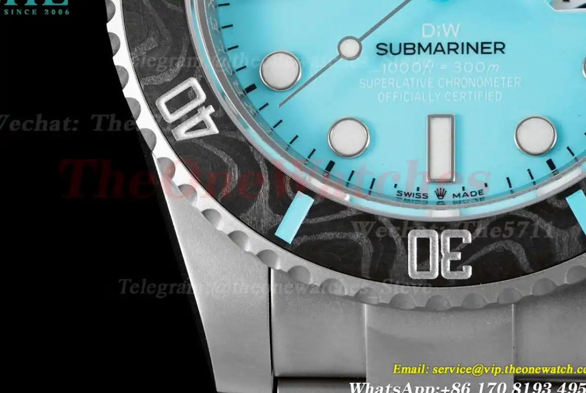 Submariner DIW 40mm 904L SS SS Tiffany Dial VSF VS3135