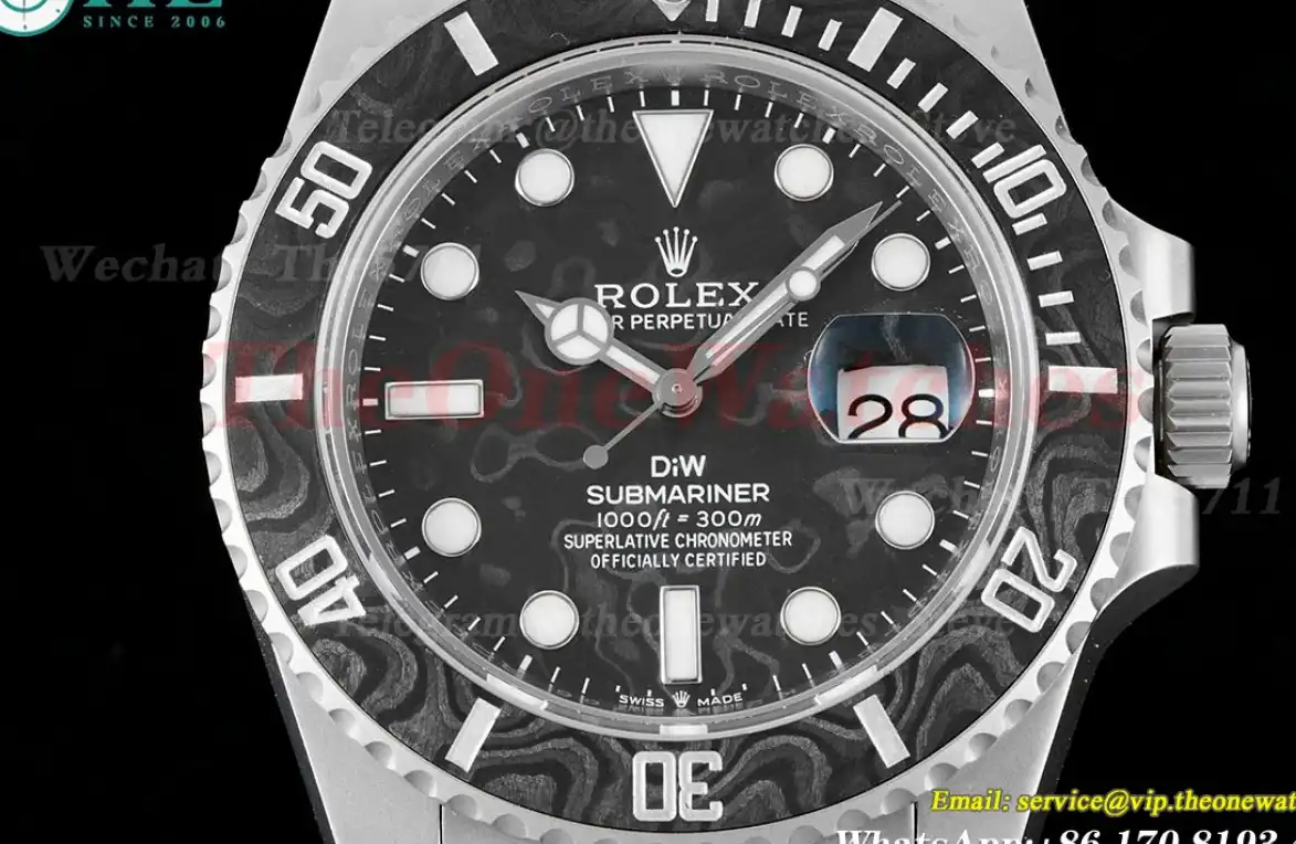 Submariner DIW 40mm 904L SS SS Carbon Dial VSF VS3135