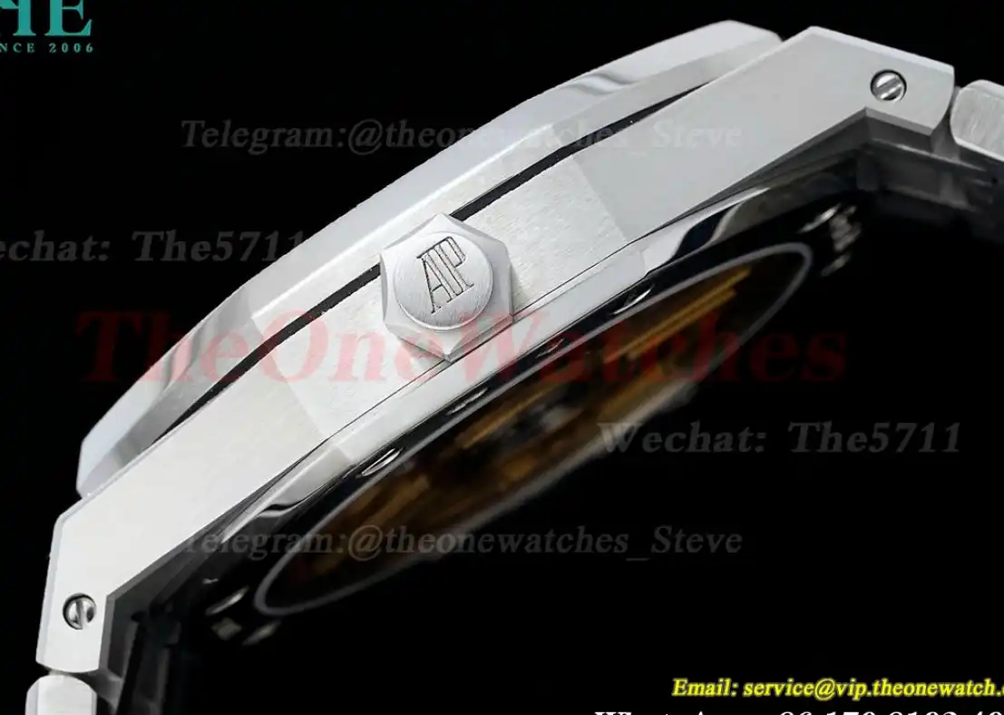 Royal Oak 15500 41mm Frosted SS SS Grey Dial APSF A4302 Super Clone