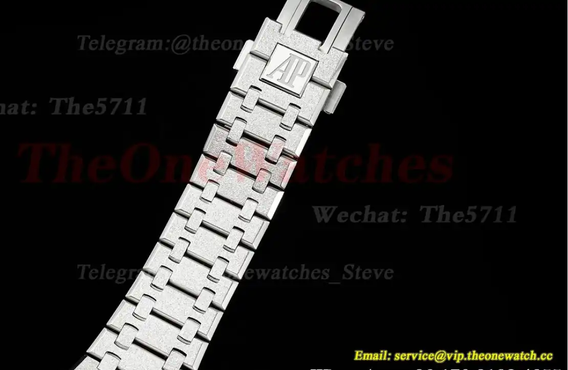 Royal Oak 15500 41mm Frosted SS SS White Dial APSF A4302 Super Clone