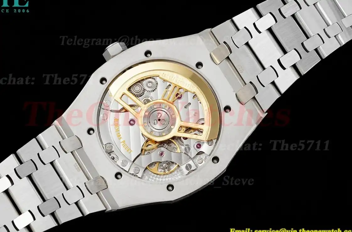 Royal Oak 15500 41mm Frosted SS SS White Dial APSF A4302 Super Clone