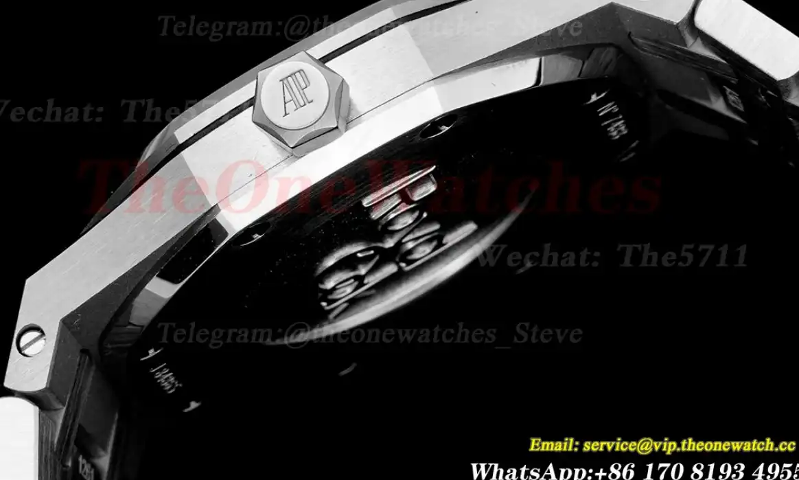 Royal Oak Ladies 33mm SS SS Diamond Black JJF Swiss Qtz