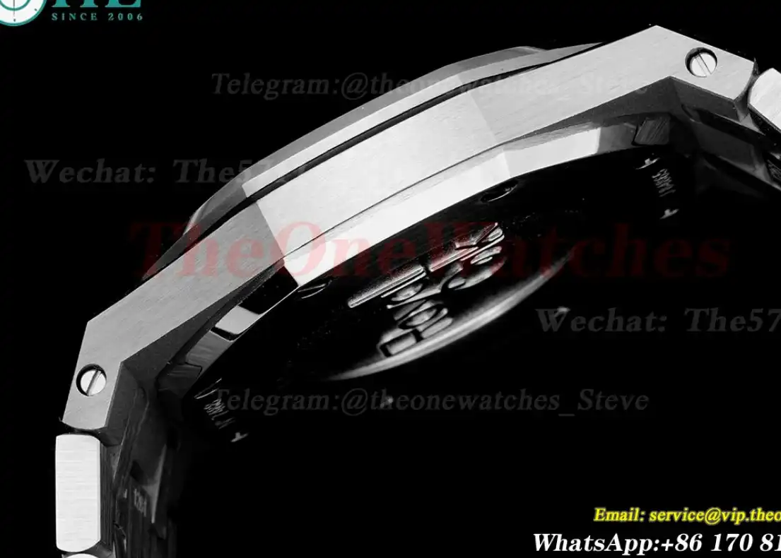 Royal Oak Ladies 33mm SS SS Diamond Black JJF Swiss Qtz