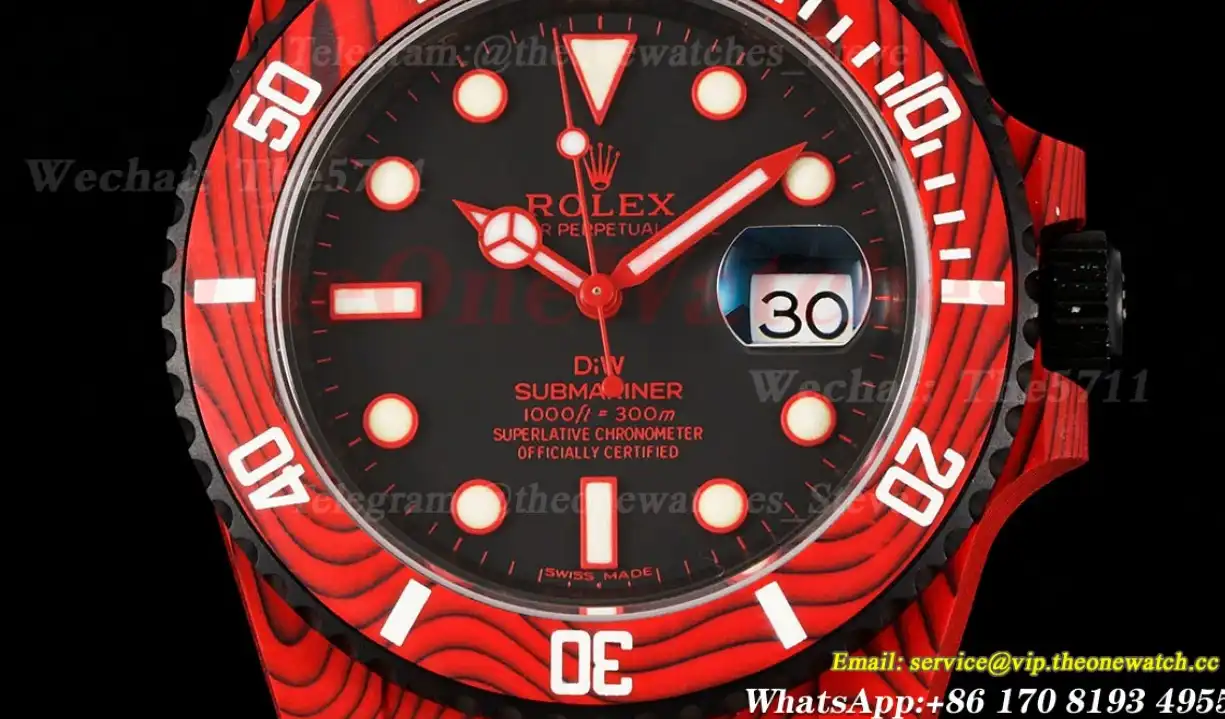 Submariner DIW 40mm 904L SS NY Red Dial VSF VS3135