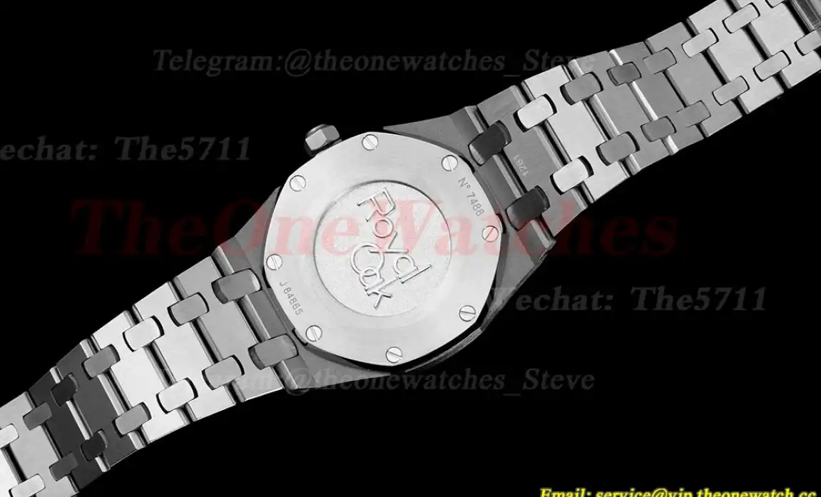 Royal Oak Ladies 33mm SS SS White Stk JJF Swiss Qtz