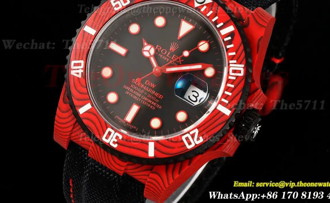 Submariner DIW 40mm 904L SS NY Red Dial VSF VS3135