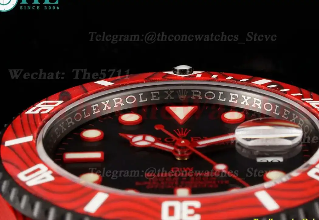 Submariner DIW 40mm 904L SS NY Red Dial VSF VS3135