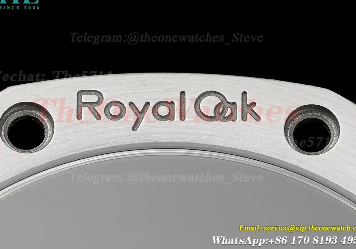 Royal Oak 15500 41mm Frosted SS SS Black Dial APSF A4302 Super Clone