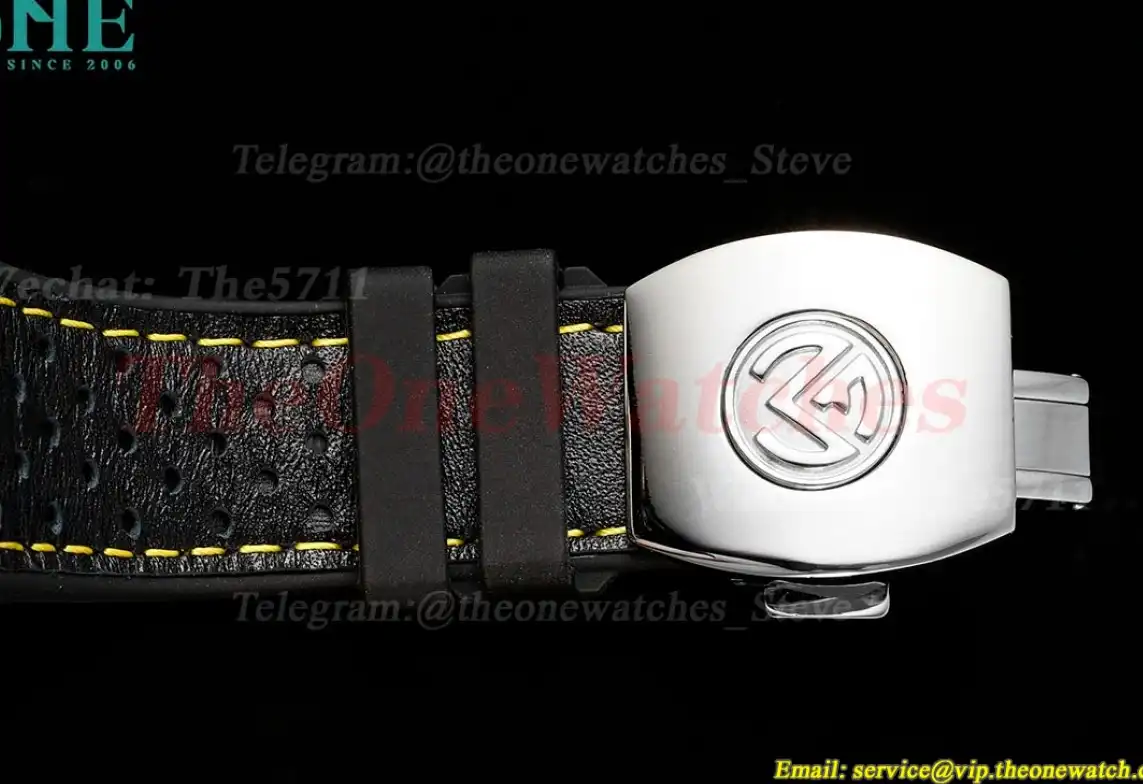 Vanguard Mens 44mm Dia SS LE Black Yellow ABF A2824