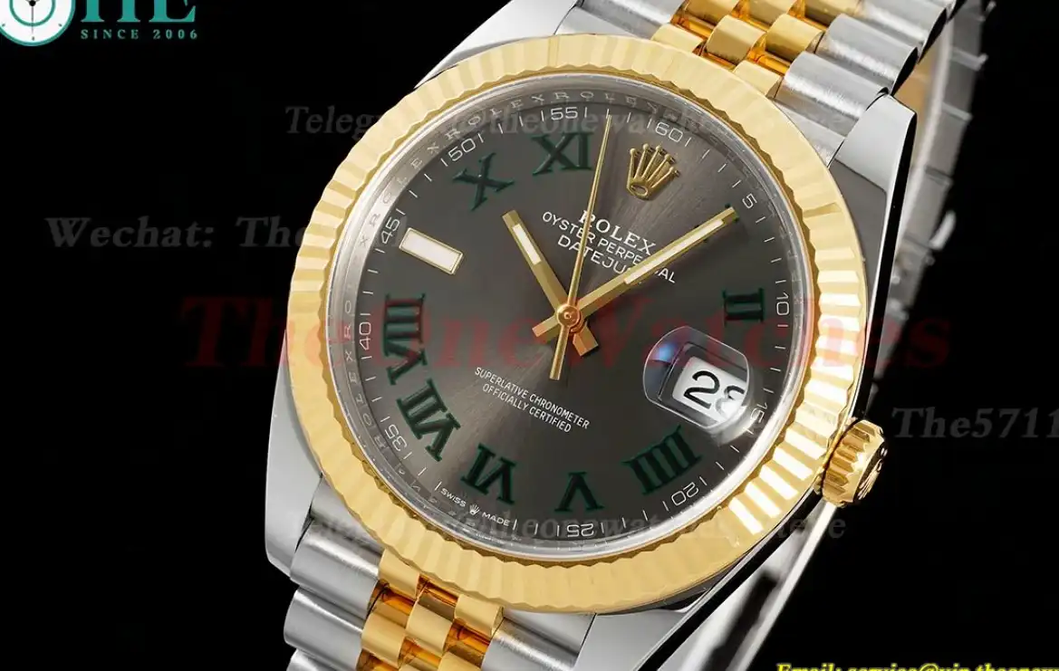 Datejust 126333 41mm Jub YG SS Grey Rmn Clean SH3235