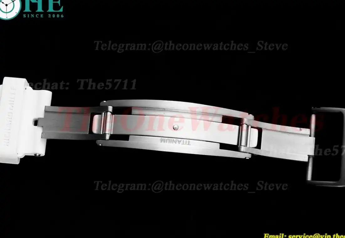 RM055 Real NTPT Skeleton White Dial On White Rubber Strap BBRF V2 RMUL2