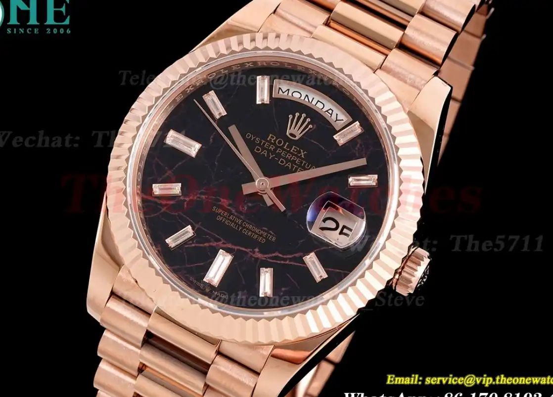 DayDate 228235 40mm RG RG Brown Patterned Dial TWS A2836