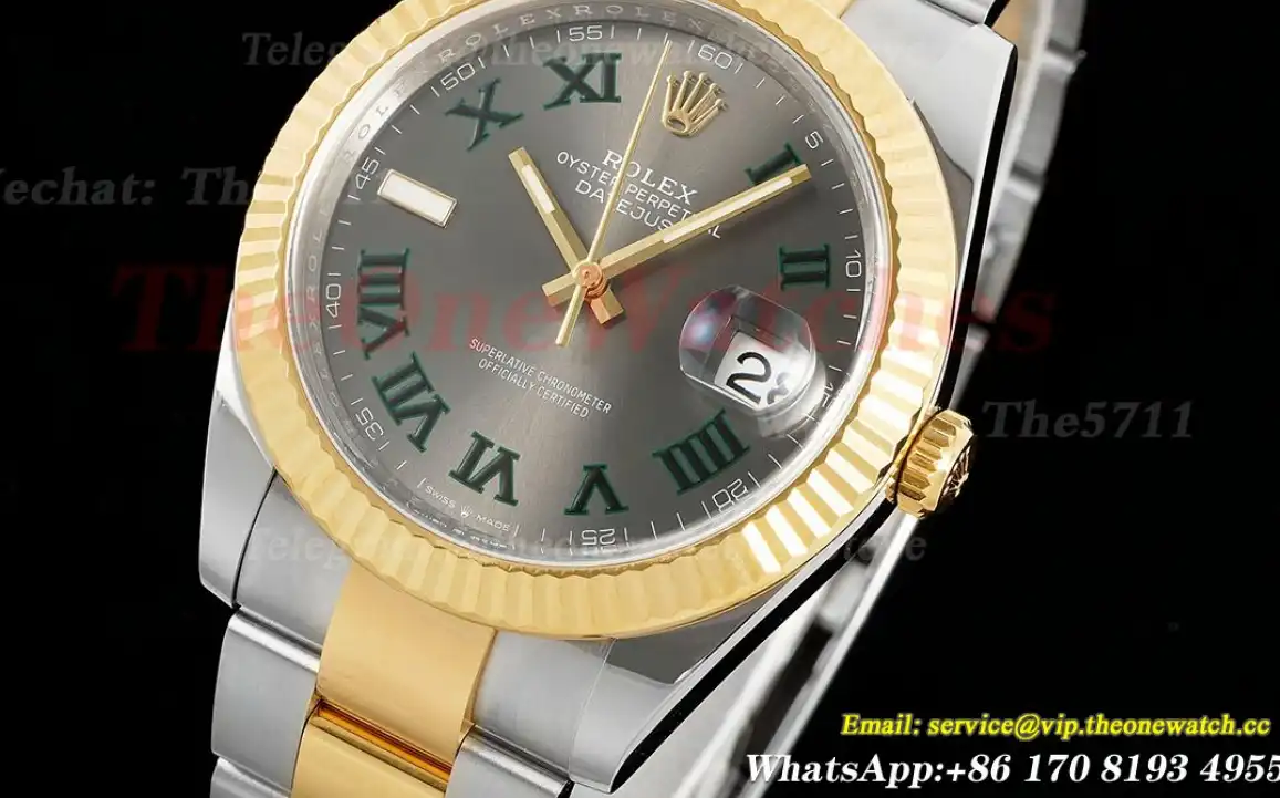 Datejust 126333 41mm Oys YG SS Grey Rmn Clean SH3235