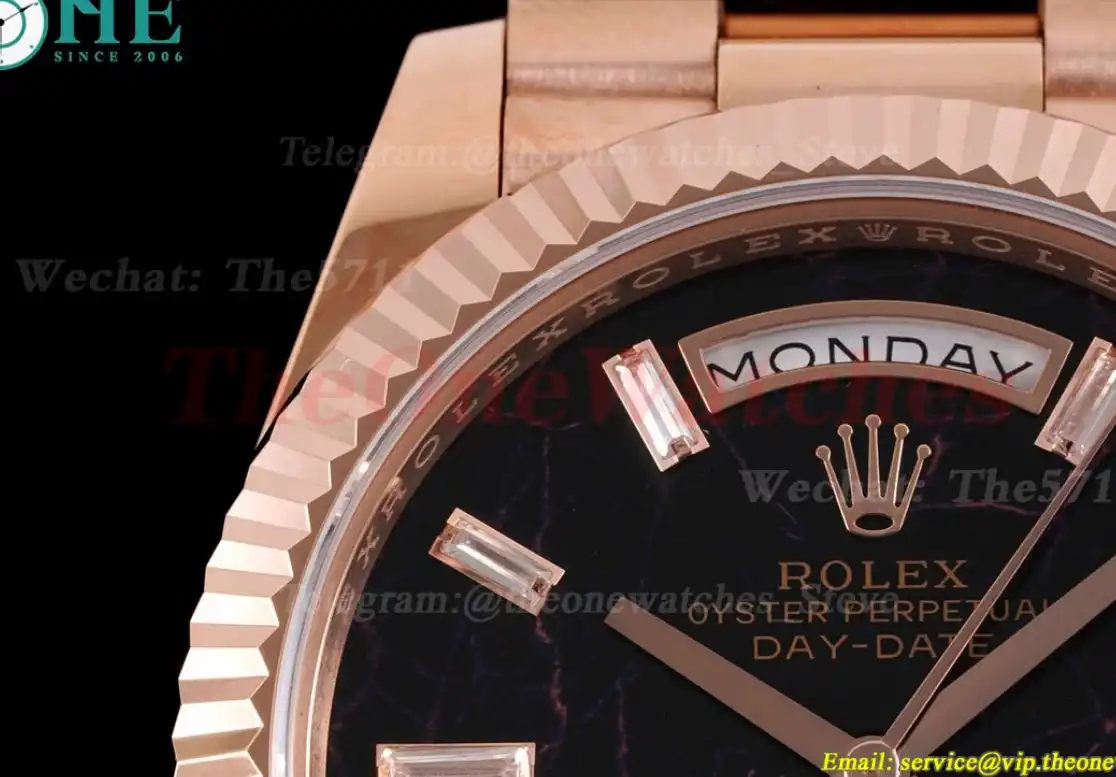 DayDate 228235 40mm RG RG Brown Patterned Dial TWS A2836