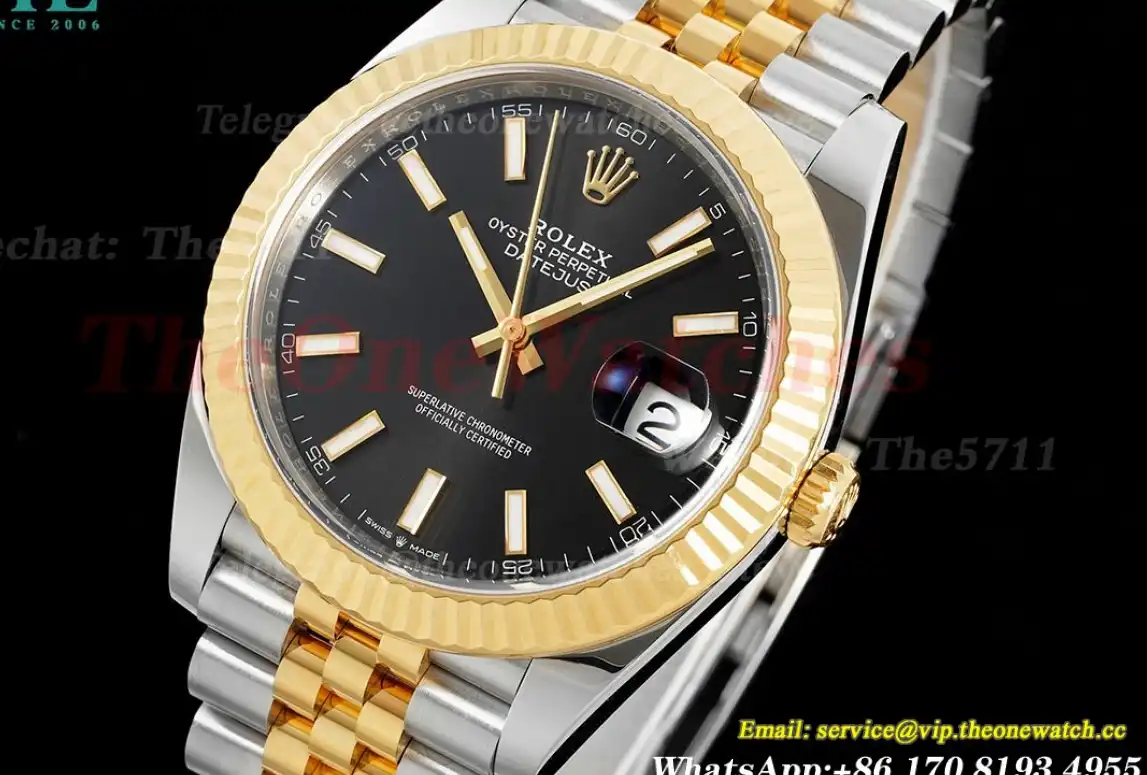 Datejust 126333 41mm Jub YG SS Black Dial Clean SH3235