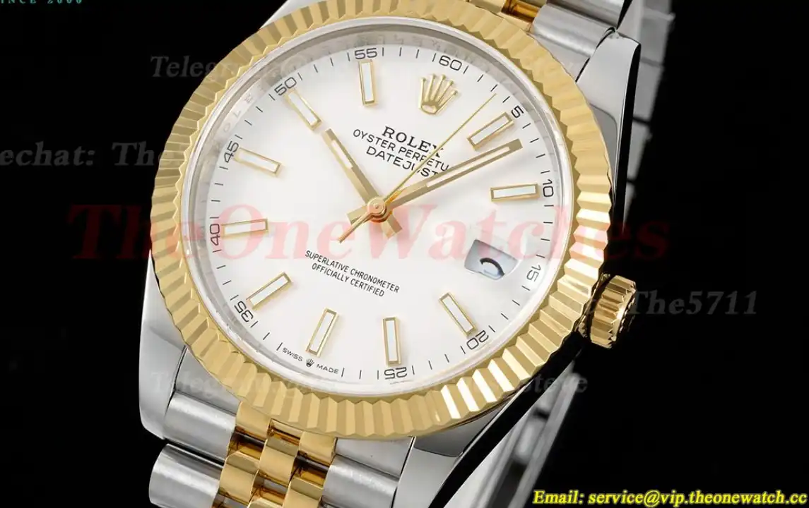 Datejust 126333 41MM Jub 904L Wht Stk YG SS GMF VR3235