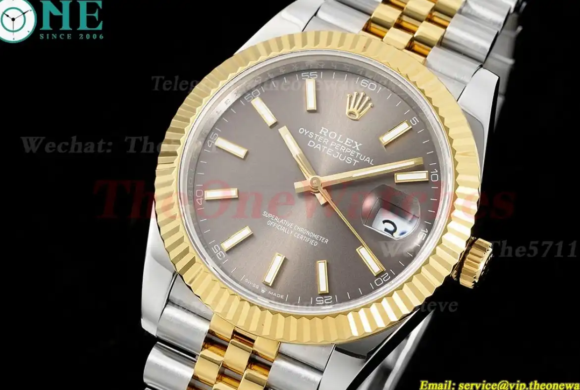 Datejust 126333 41MM Jub 904L Grey Stk YG SS GMF VR3235