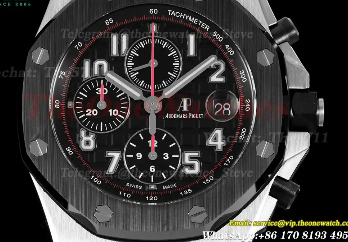 Royal Oak Offshore 42mm SS RU Black Black Num JJF A3126