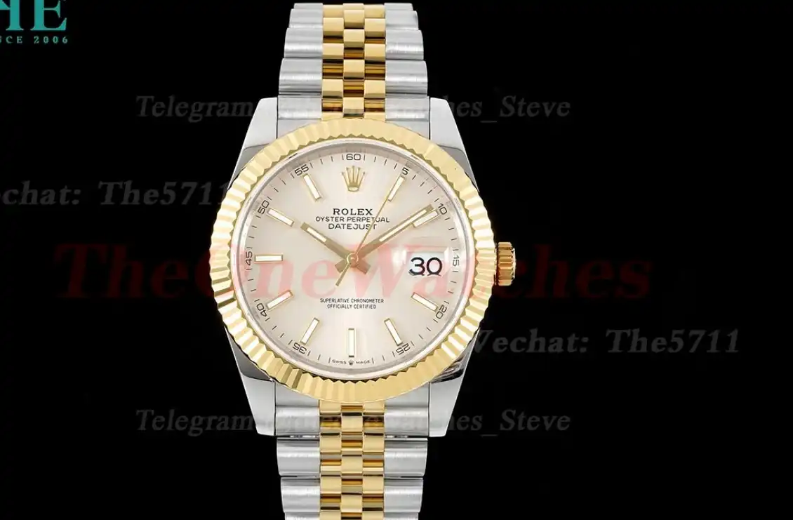 Datejust 126333 41MM Jub 904L Silver Stk YG SS GMF VR3235