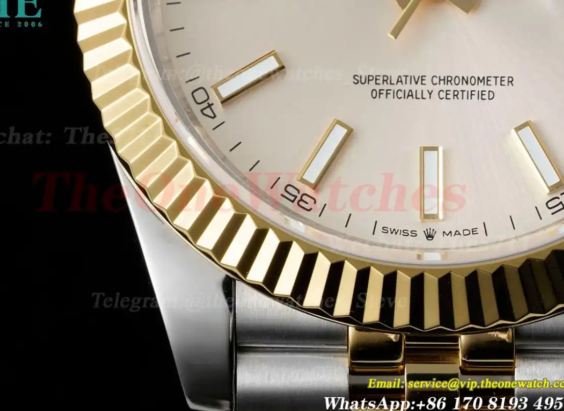 Datejust 126333 41MM Jub 904L Silver Stk YG SS GMF VR3235