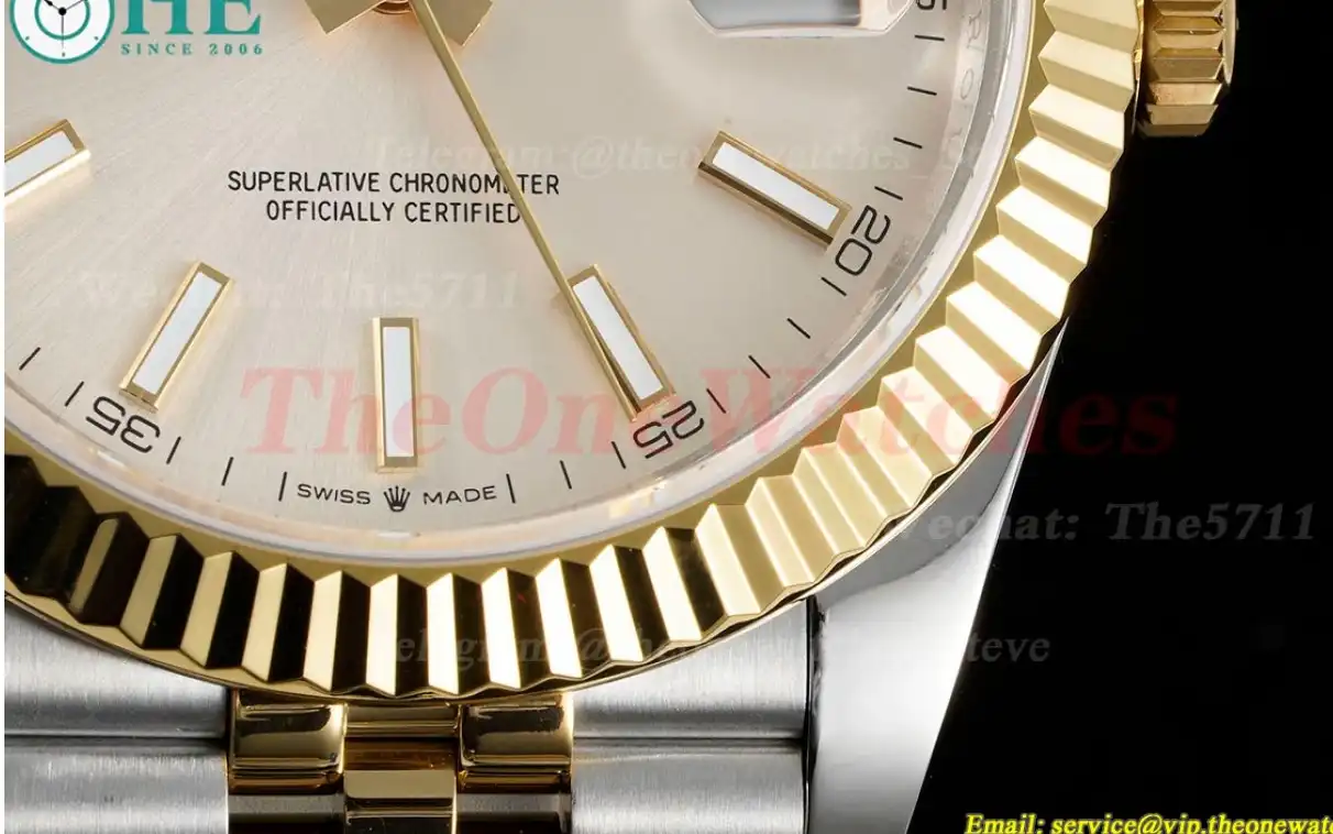 Datejust 126333 41MM Jub 904L Silver Stk YG SS GMF VR3235