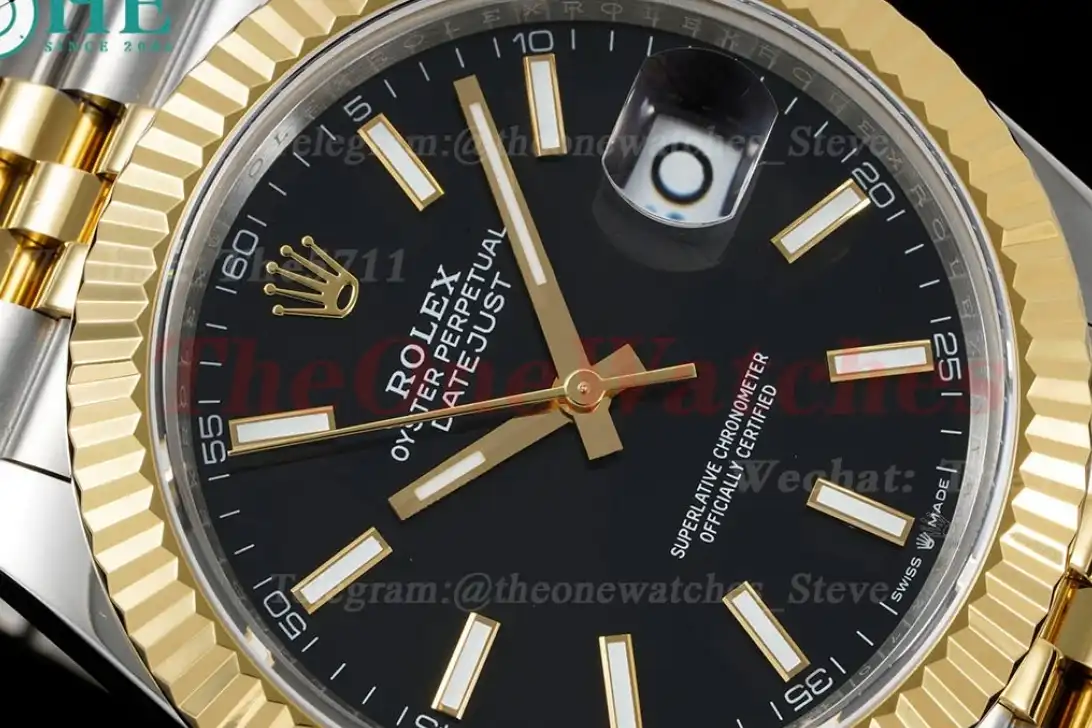 Datejust 126333 41MM Jub 904L Blk Stk YG SS GMF VR3235