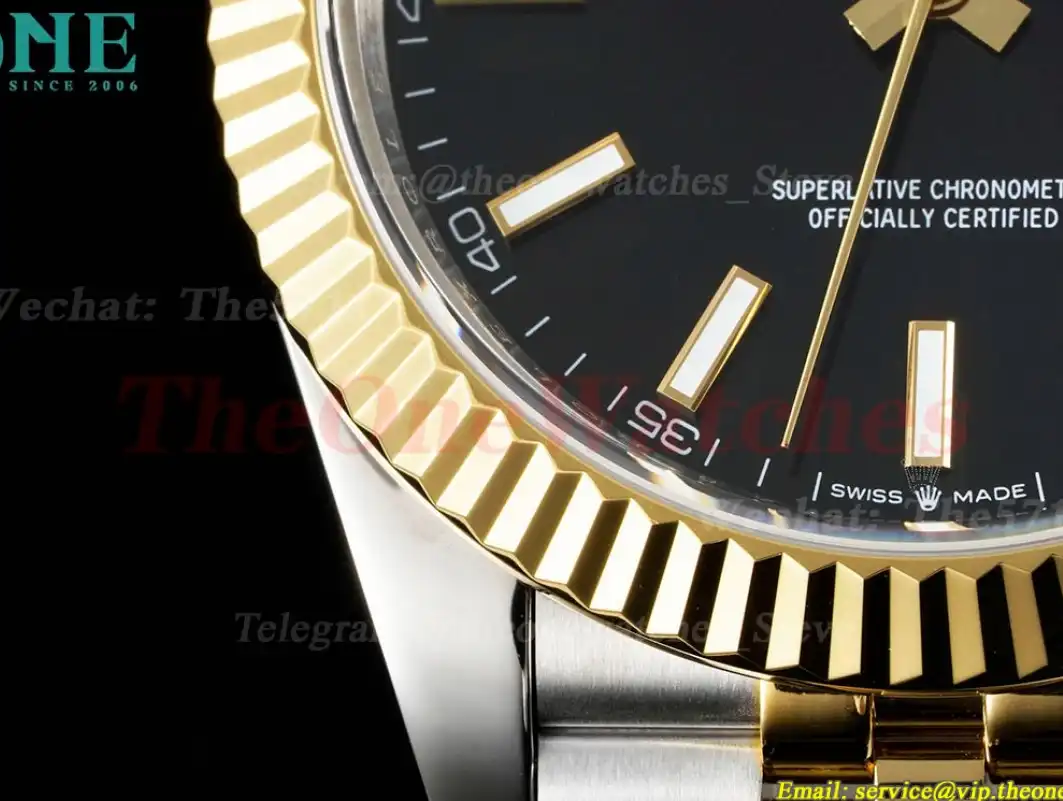 Datejust 126333 41MM Jub 904L Blk Stk YG SS GMF VR3235