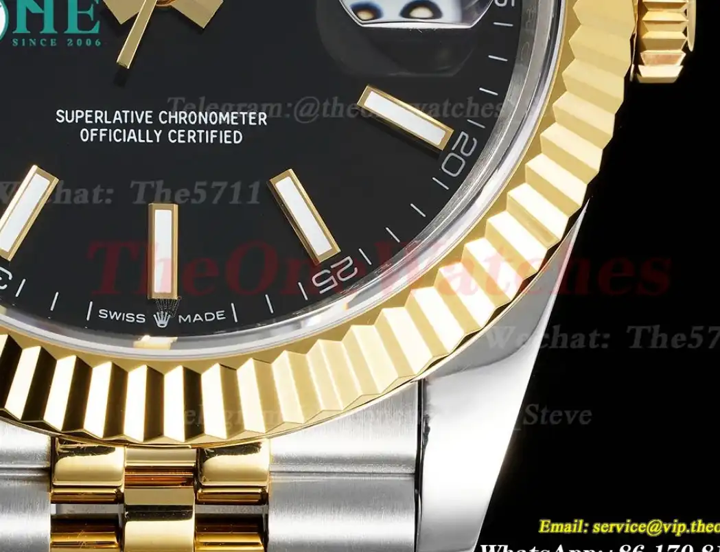 Datejust 126333 41MM Jub 904L Blk Stk YG SS GMF VR3235