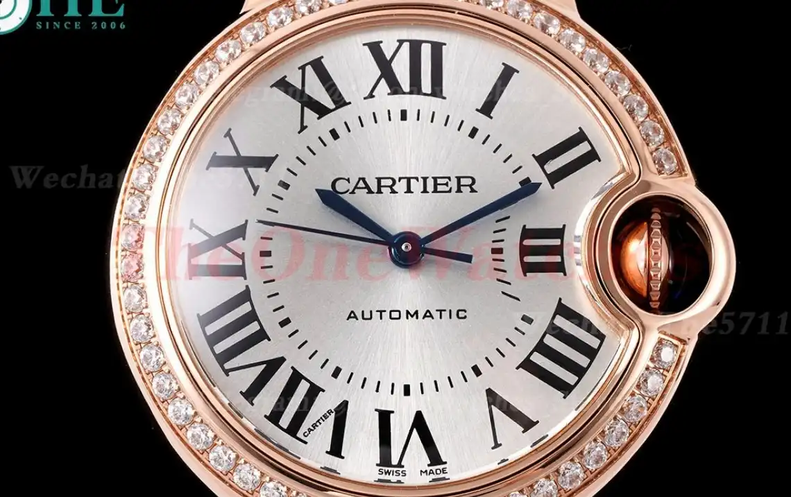 Ballon Bleu De Cartier 33mm Dia RG LE White Rmn AF NH05