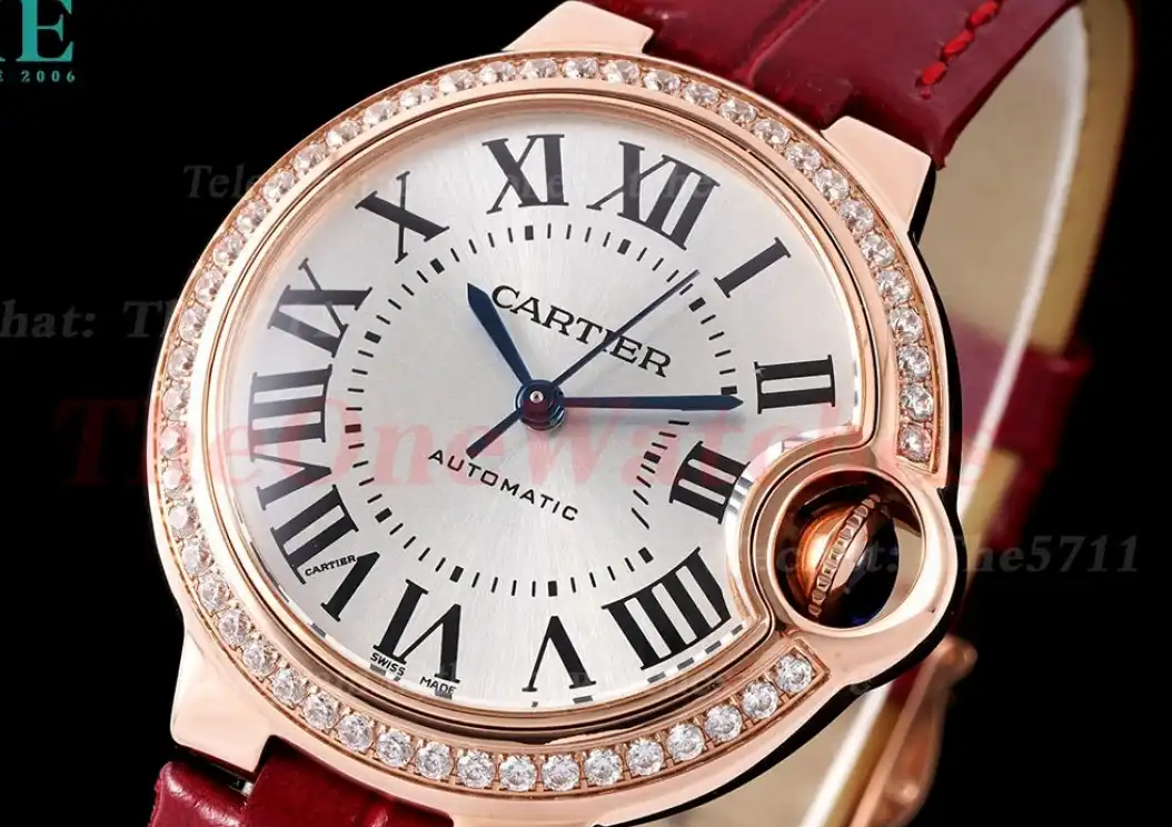 Ballon Bleu De Cartier 33mm Dia RG LE White Rmn AF NH05