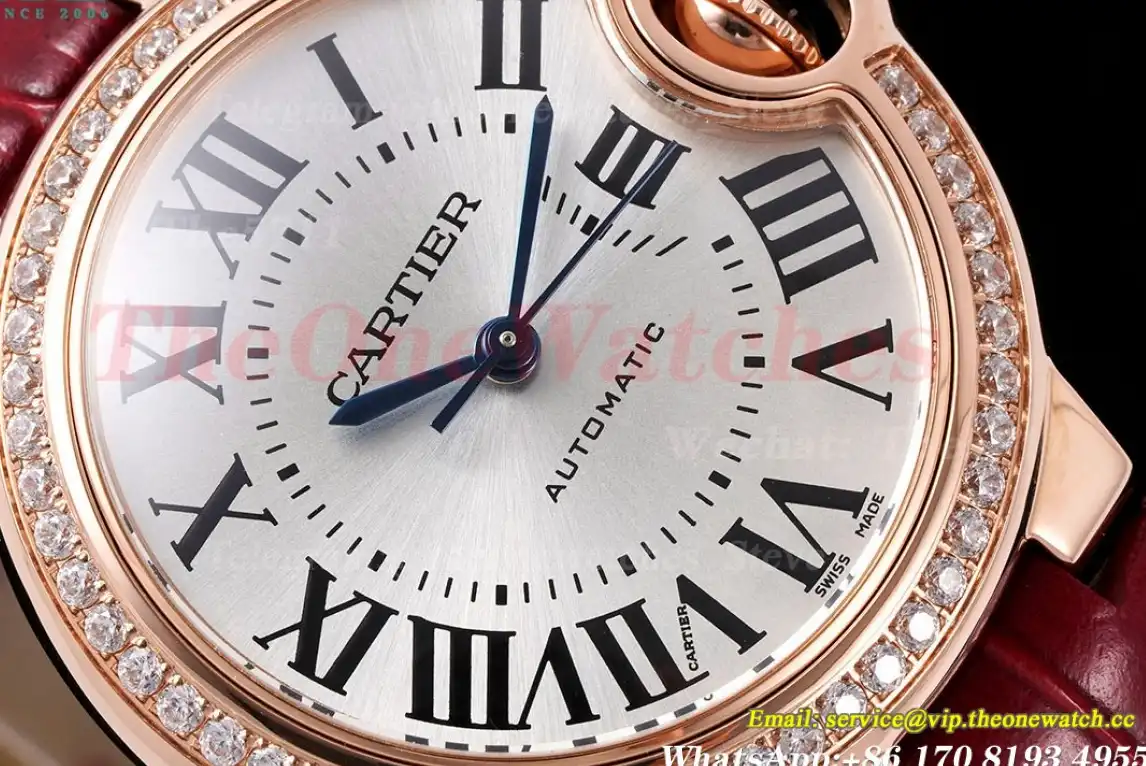 Ballon Bleu De Cartier 33mm Dia RG LE White Rmn AF NH05