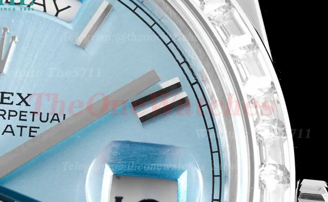 DayDate 228396 40mm Dia SS SS Ice Blue Dial TWS A2836