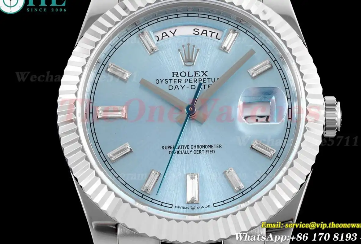 DayDate 228236 40mm SS SS Ice Blue Dial TWS A2836